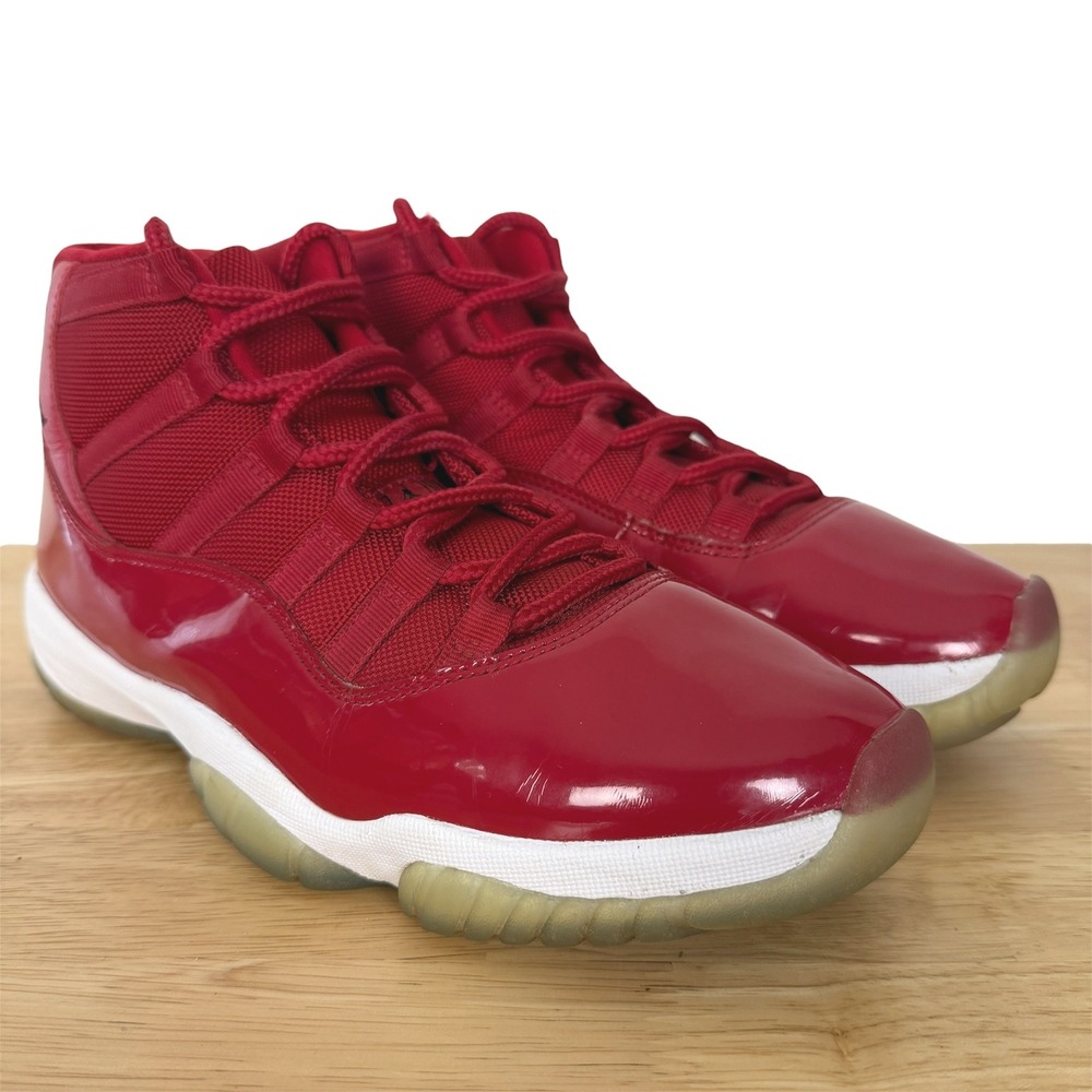 Nike Air Jordan 11 X1 Retro Win Like 96 Mens 9 Gym Red White 378037-623